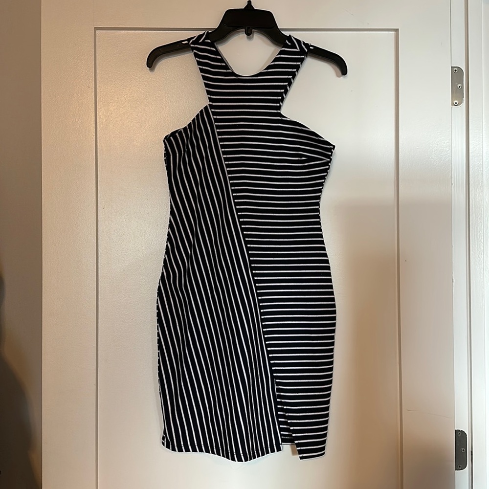 Blue and white Zara dress